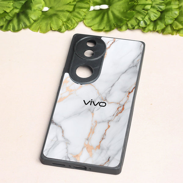 Copper Luxe Marble metal back case for Vivo V50
