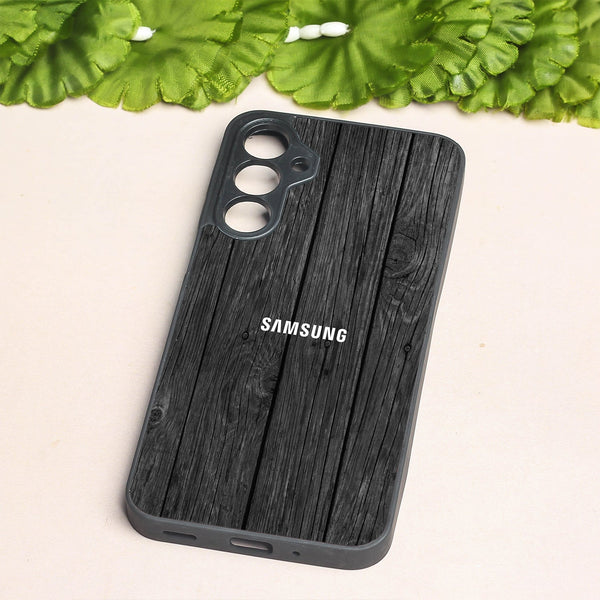 Dark Wood metal back case for Samsung A16