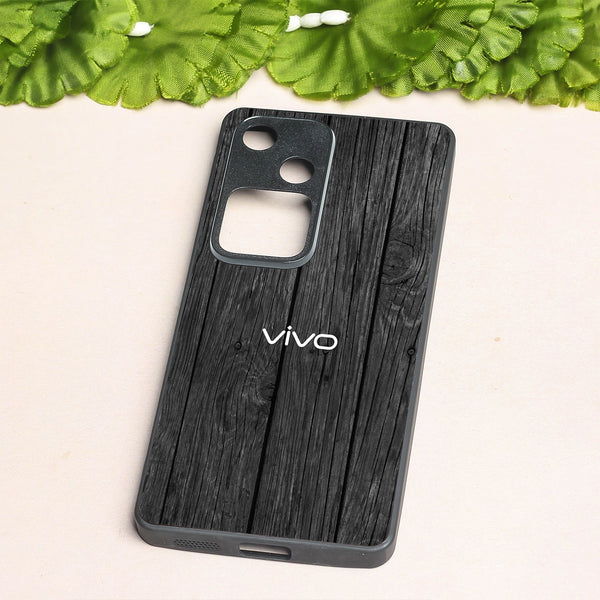 Dark Wood metal back case for Vivo V30