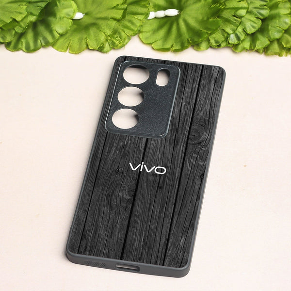 Dark Wood metal back case for Vivo V29