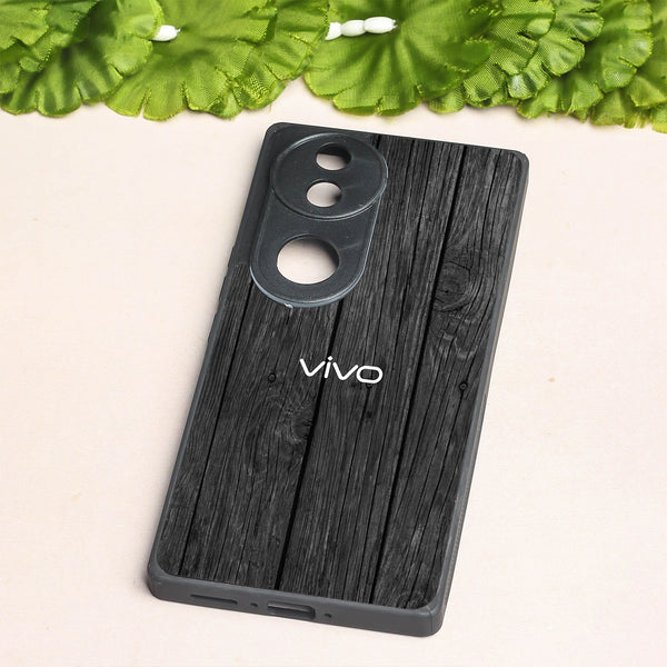 Dark Wood metal back case for Vivo V50