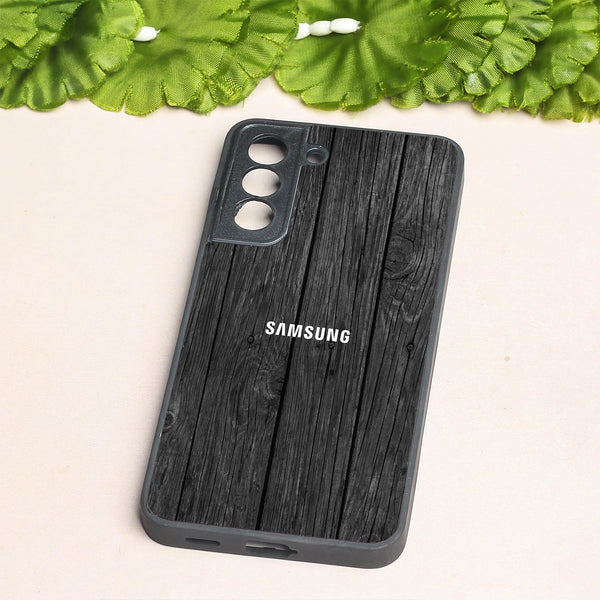Dark Wood metal back case for Samsung S21 FE