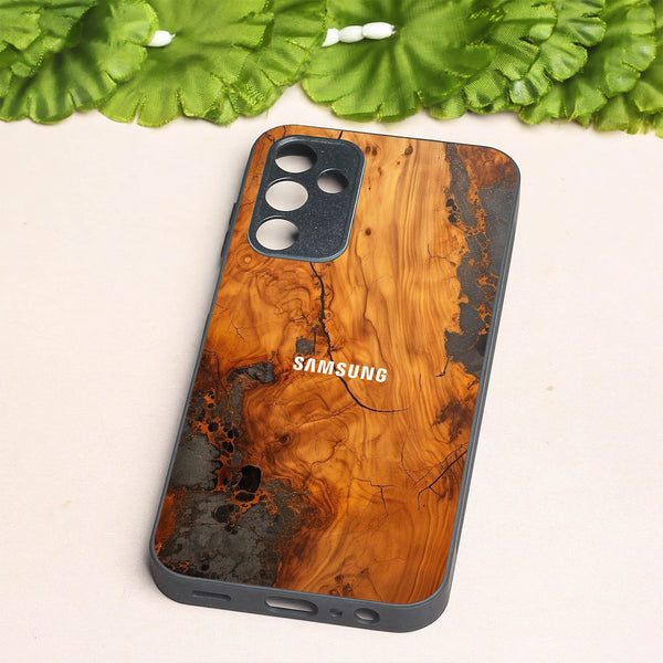 Lava Oak metal back case for Samsung A15