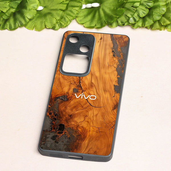 Lava Oak metal back case for Vivo V30
