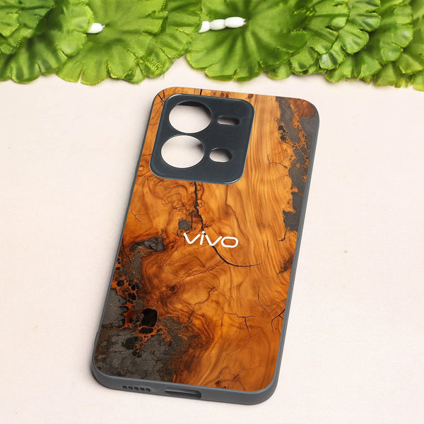 Lava Oak metal back case for Vivo V25