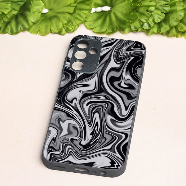 Blackout Marble metal back case for Samsung A15