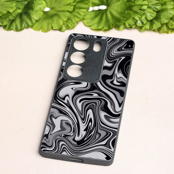 Blackout Marble metal back case for Vivo V29