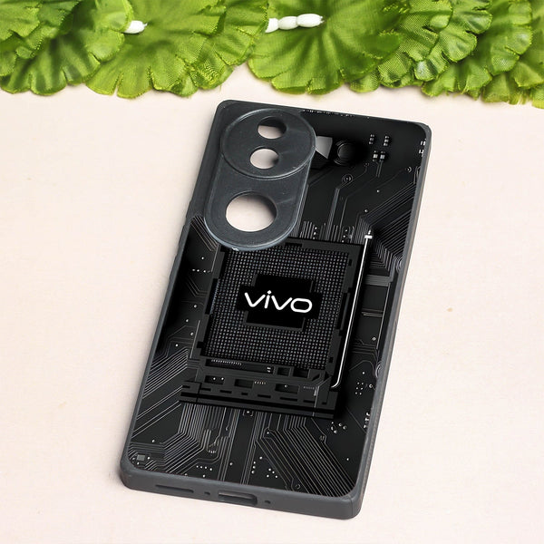 Microchip metal back case for Vivo V50