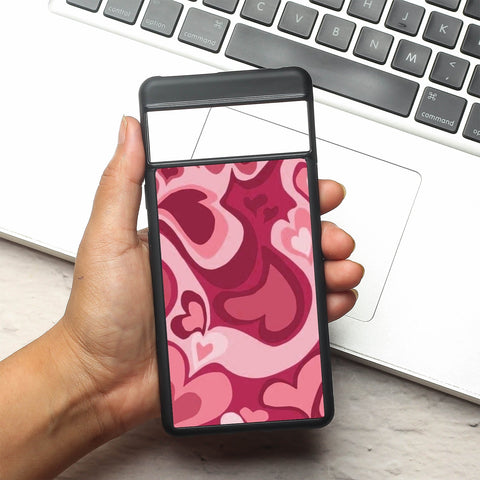 Valentine Wave Marble metal back case for Google Pixel 8