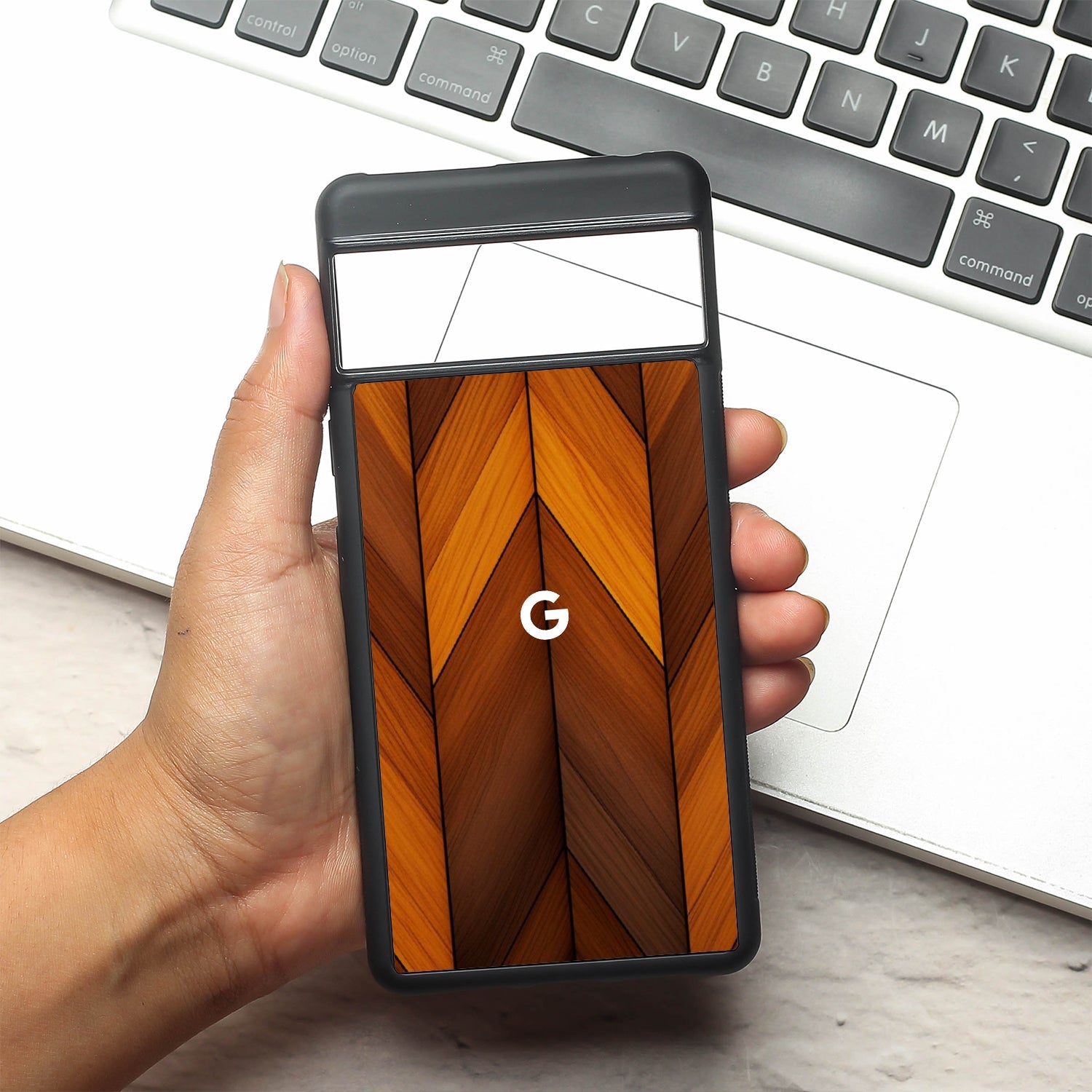 V-Wood Luxe metal back case for Google Pixel 7a