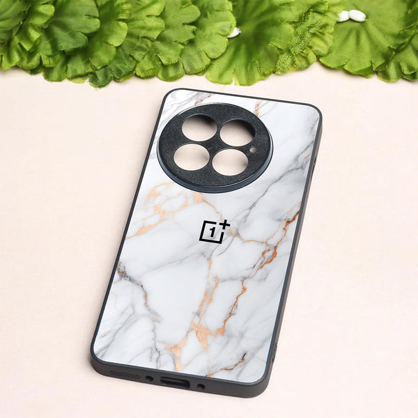 Copper Luxe Marble metal back case for Oneplus 13R