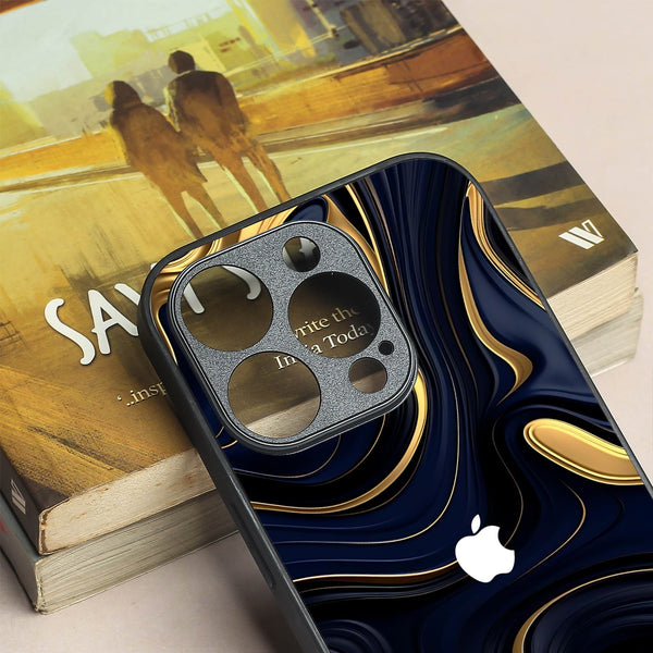 Noir Gold metal back case for Apple Iphone 12 Pro