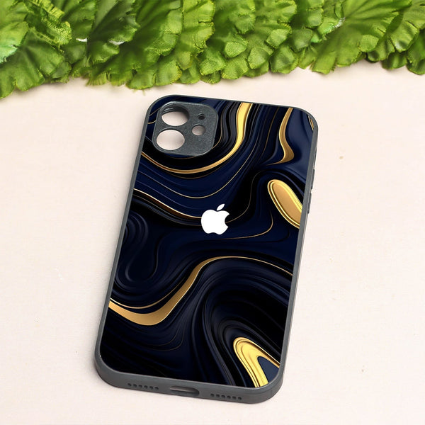 Noir Gold metal back case for Apple Iphone 12