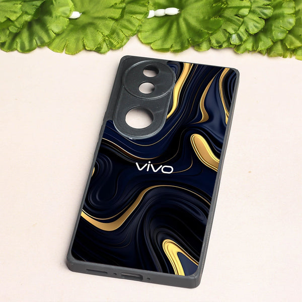 Noir Gold metal back case for Vivo V50