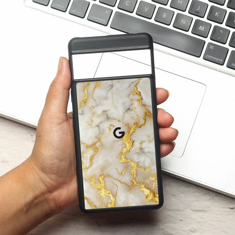 Gold Vein Glory metal back case for Google Pixel 7a