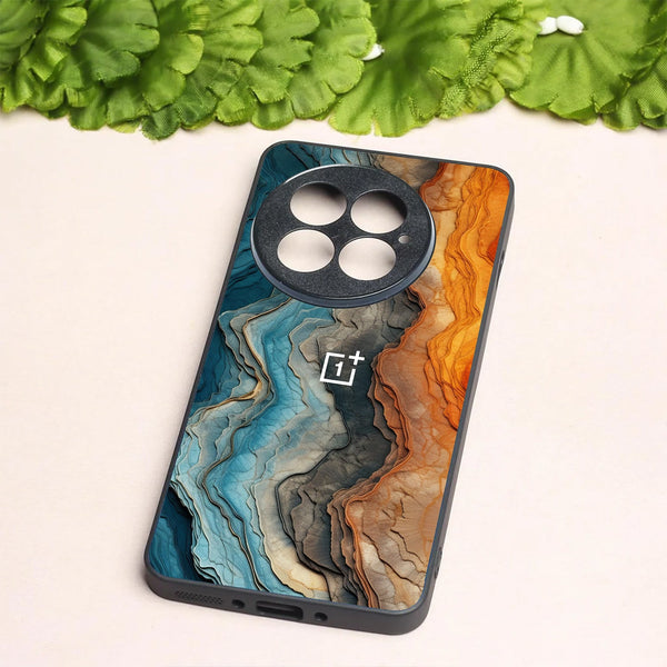 Layered Marble metal back case for Oneplus 13R