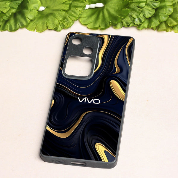 Noir Gold metal back case for Vivo V30