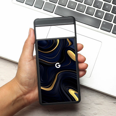 Noir Gold metal back case for Google Pixel 7a