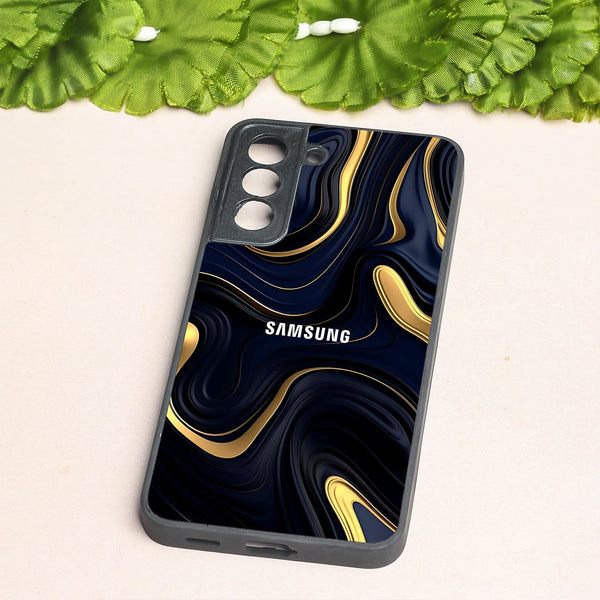 Noir Gold metal back case for Samsung S21 FE