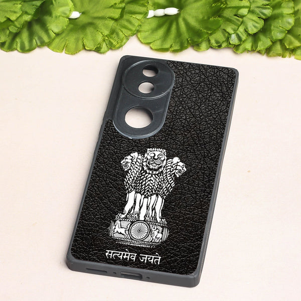 Black Satyamev Jayate metal back case for Vivo V50