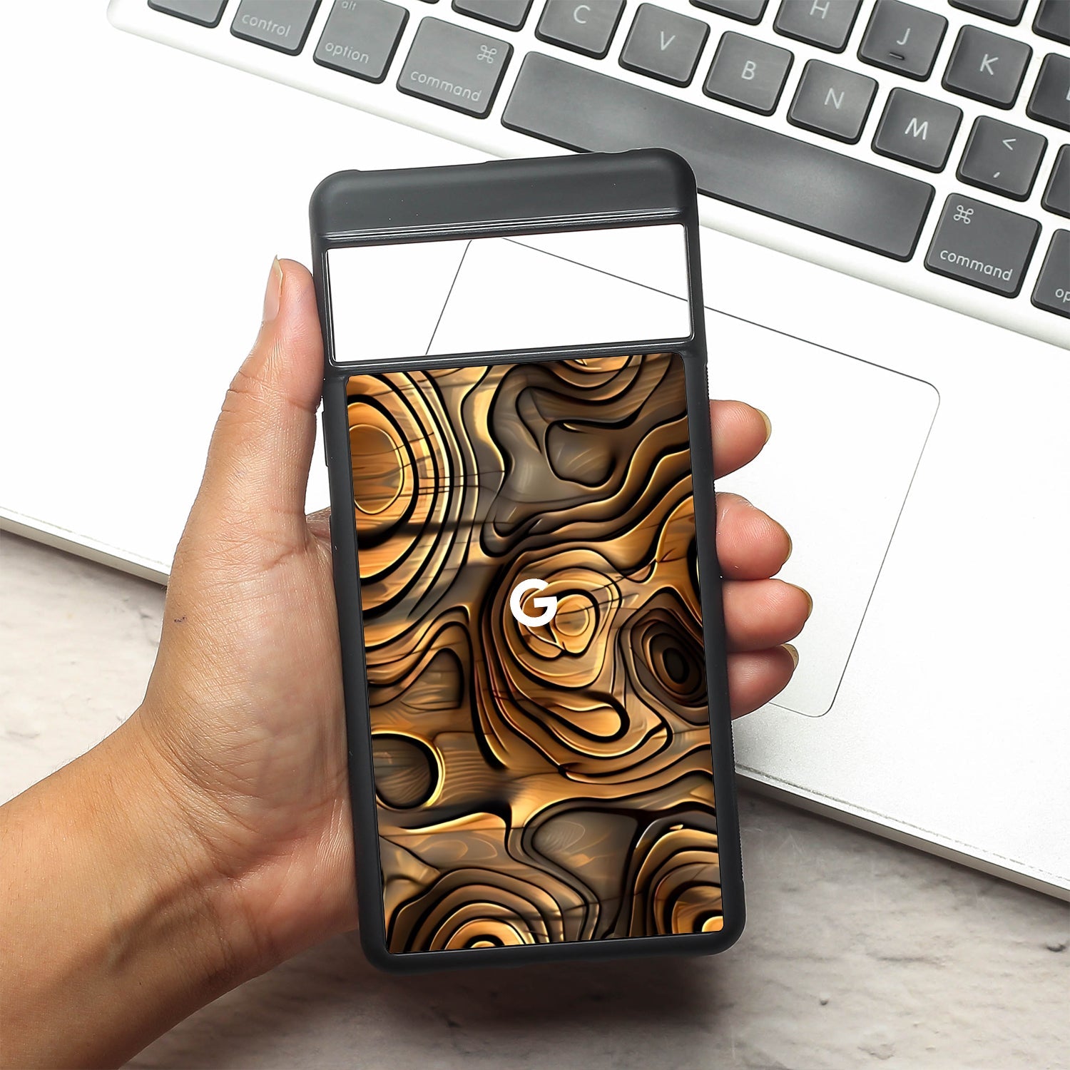 Rust Mirage metal back case for Google Pixel 7a