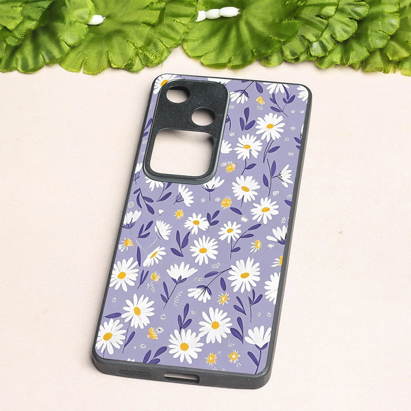 Lavender Daisies metal back case for Vivo V30