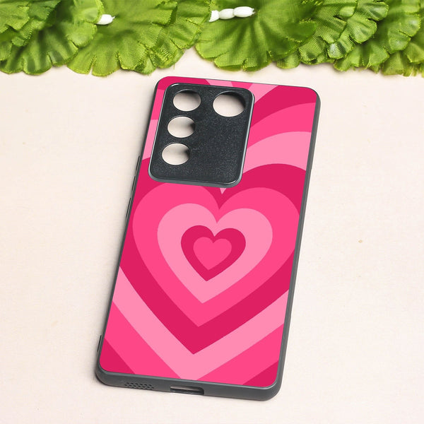 Retro Love metal back case for Vivo V27