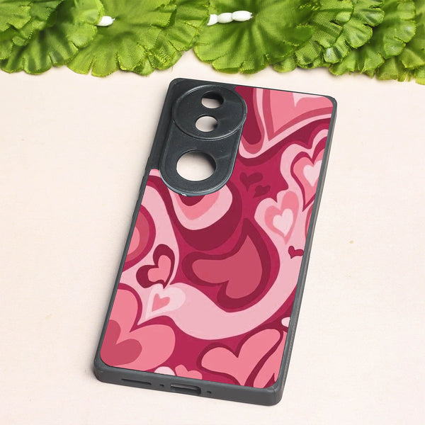 Valentine Wave Marble metal back case for Vivo V50