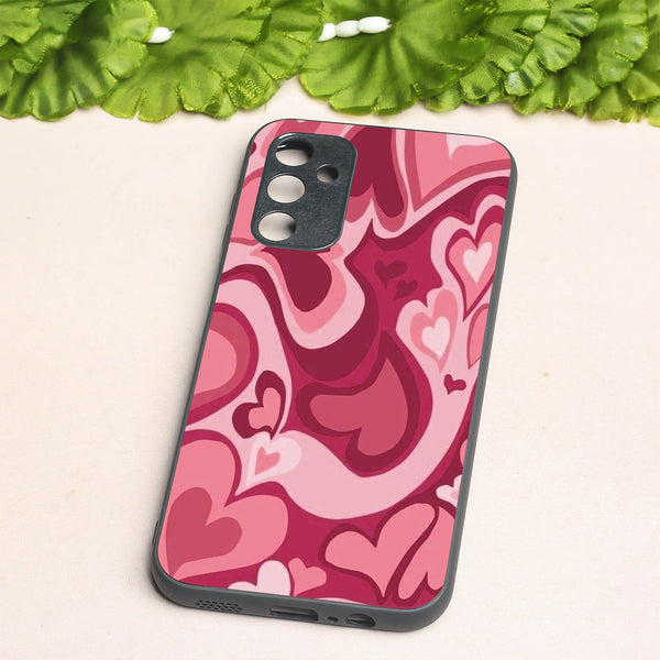 Valentine Wave Marble metal back case for Samsung A14