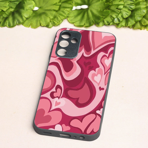 Valentine Wave Marble metal back case for Samsung A15