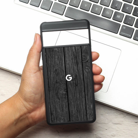 Dark Wood metal back case for Google Pixel 7a