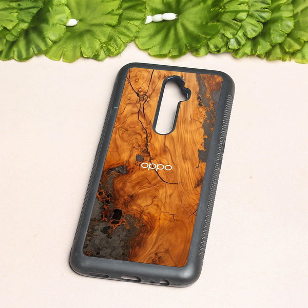 Lava Oak metal back case for Oppo Reno2 Z