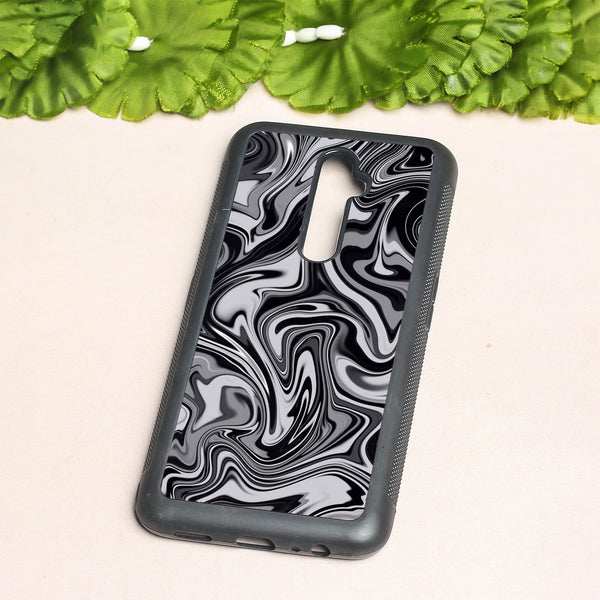 Blackout Marble metal back case for Oppo Reno2 Z