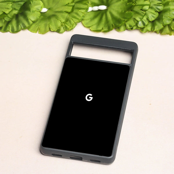 Black metal back case for Google Pixel 7