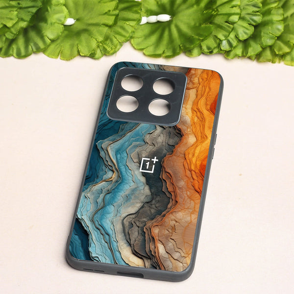 Layered Marble metal back case for Oneplus 10T