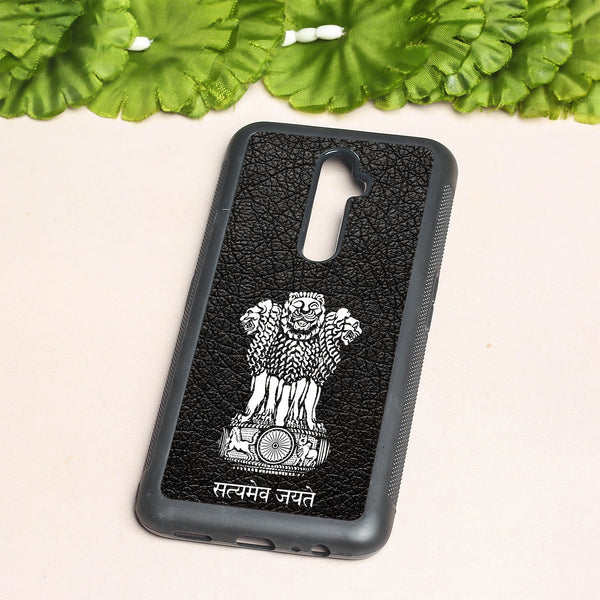 Black Satyamev Jayate metal back case for Oppo Reno2 F