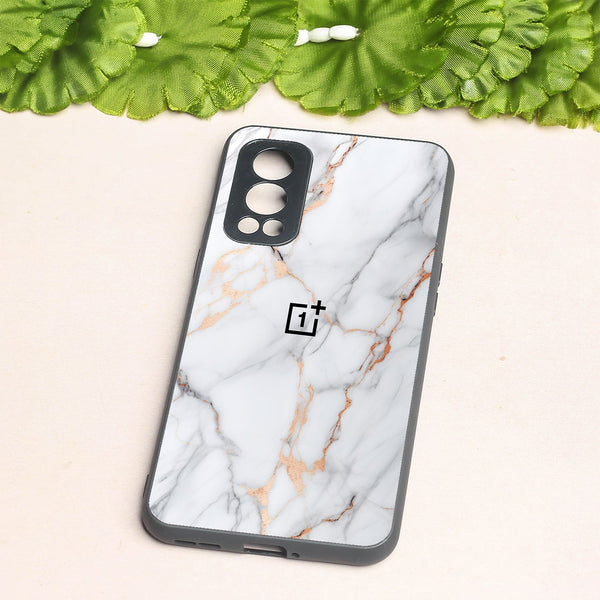 Copper Luxe Marble metal back case for Oneplus Nord 2