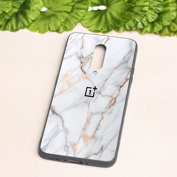 Copper Luxe Marble metal back case for Oneplus 7 Pro