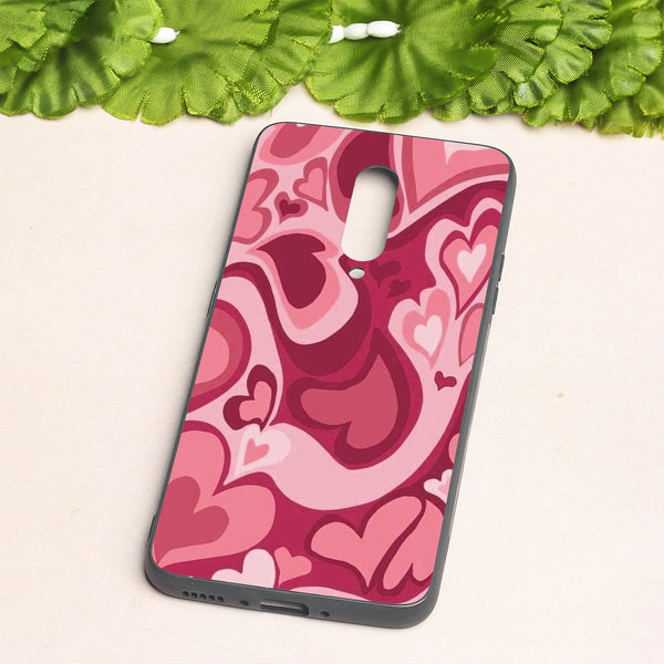 Valentine Wave Marble metal back case for Oneplus 7 Pro