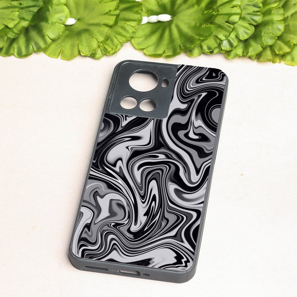 Blackout Marble metal back case for Oneplus 10R