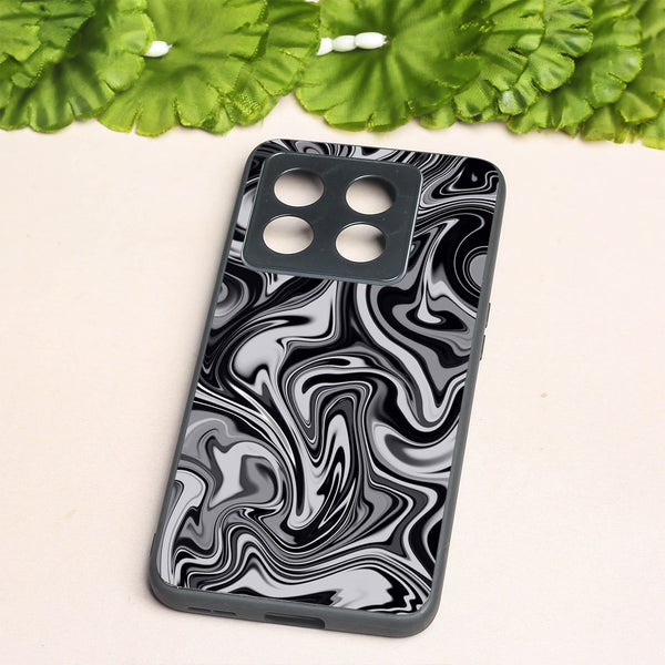 Blackout Marble metal back case for Oneplus 10T