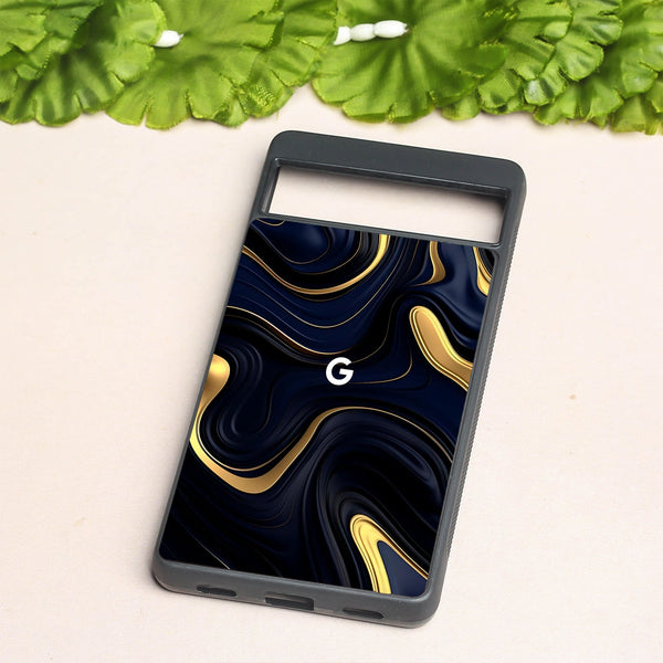 Noir Gold metal back case for Google Pixel 7