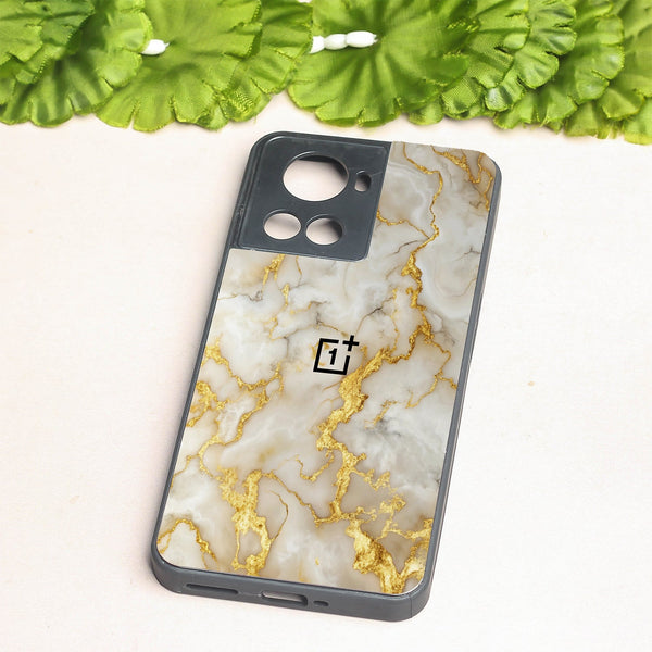 Gold Vein Glory metal back case for Oneplus 10R