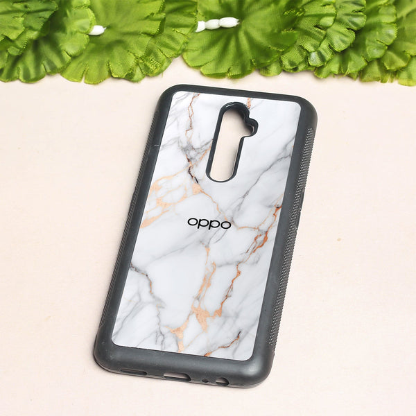 Copper Luxe Marble metal back case for Oppo Reno2 F
