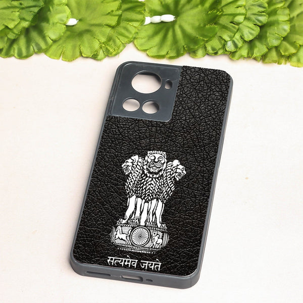 Black Satyamev Jayate metal back case for Oneplus 10R