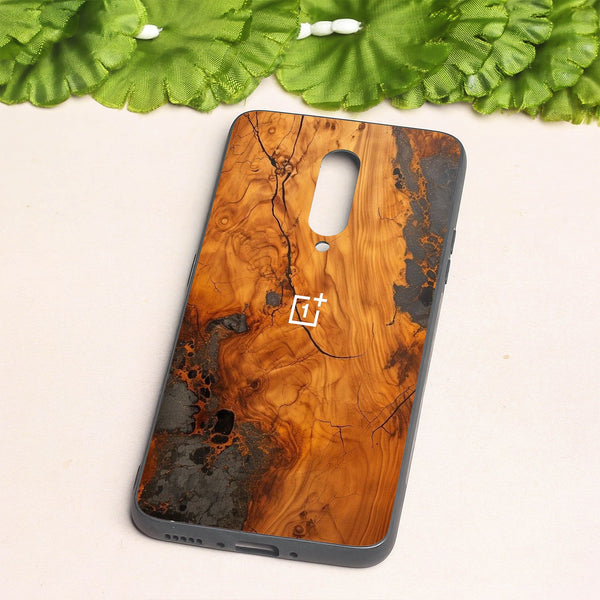Lava Oak metal back case for Oneplus 7 Pro