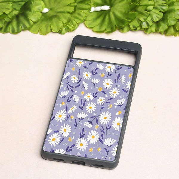 Lavender Daisies metal back case for Google Pixel 7