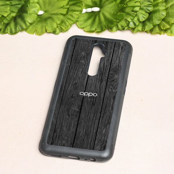 Dark Wood metal back case for Oppo Reno2 F