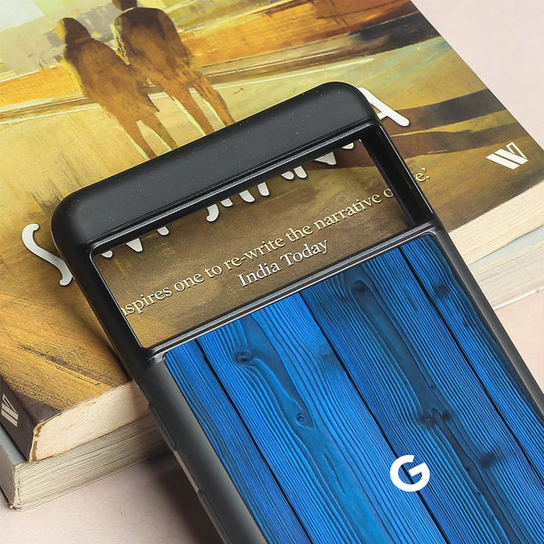 Indigo Planks metal back case for Google Pixel 7a