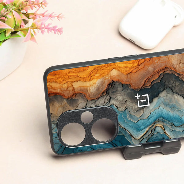 Layered Marble metal back case for Oneplus Nord CE 3 Lite